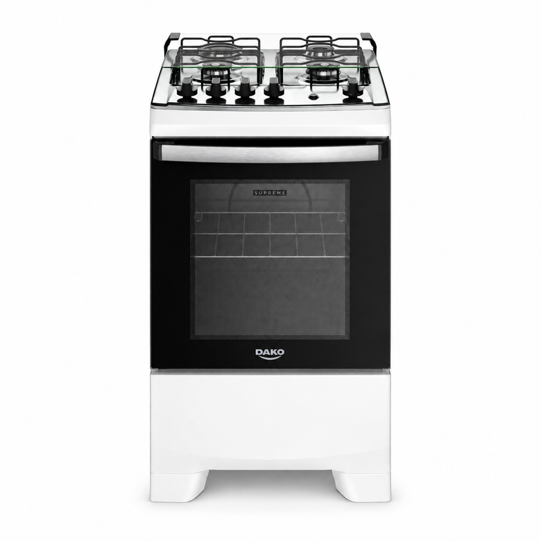 Fogão 4 Bocas Automático Com Mesa Inox Supreme Dako