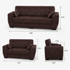 Conjunto de Sofás 3 e 2 Lugares Berlim Masterflex