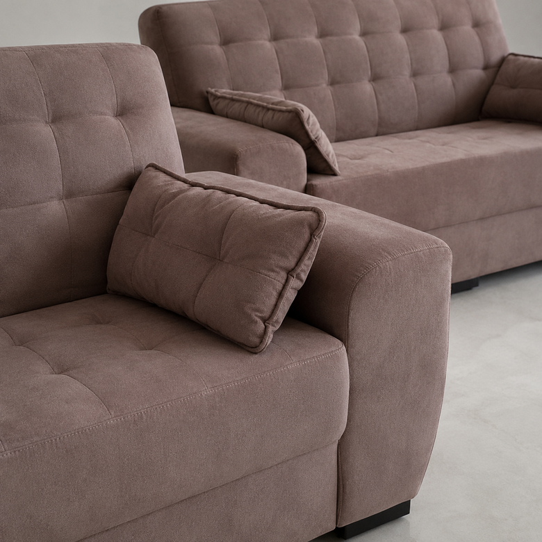 Conjunto de Sofás 3 e 2 Lugares Berlim Masterflex