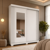 Guarda-Roupa Solteiro 100% MDF Com Espelho 2 Portas 3 Gavetas Athena ACP Móveis