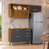Cozinha Compacta 100% MDF 4 Portas 3 Gavetas Princesa Nesher