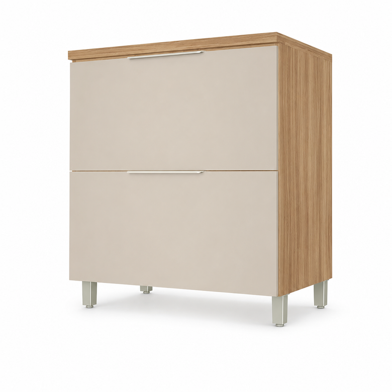 Balcão De Cozinha 1 Porta Basculante 1 Gaveta 80Cm Marquesa Nesher