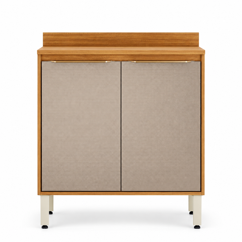 Balcão De Cozinha 100% MDF 80cm Com Tampo Plena Demóbile