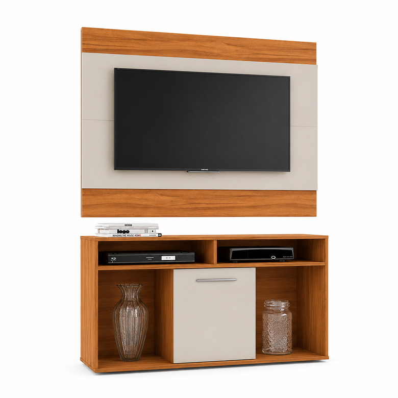 Conjunto Rack Com Painel Para TV até 43" Show Notável Móveis