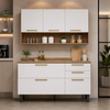 Cozinha Compacta Avelã 6 Portas 2 Gavetas Telasul