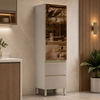 Cristaleira 60cm 1 Porta 2 Gavetas Proença Demóbile