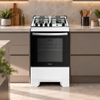 Fogão 4 Bocas Automático Com Mesa Inox Supreme Dako