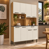 Cozinha Compacta 100% MDF 8 Portas 1 Gaveta Tannat Ronipa