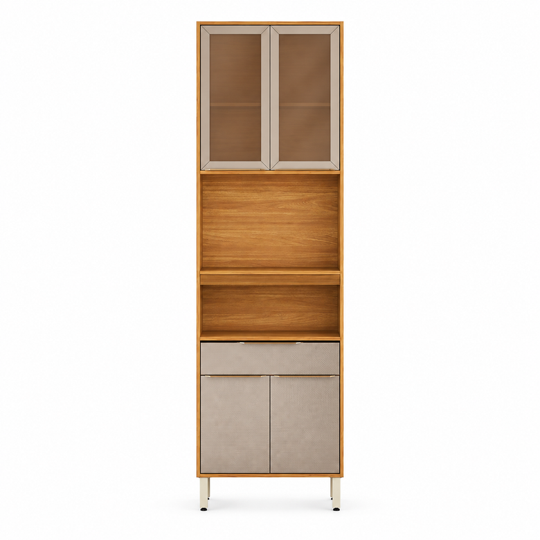 Paneleiro 100% MDF 4 Portas 1 Gaveta Plena Demóbile