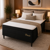 Cama Box Casal (Base + Colchão) Molas Ensacadas Paris Topazio