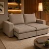 Conjunto de Sofá 3x2 Lugares Milano Design