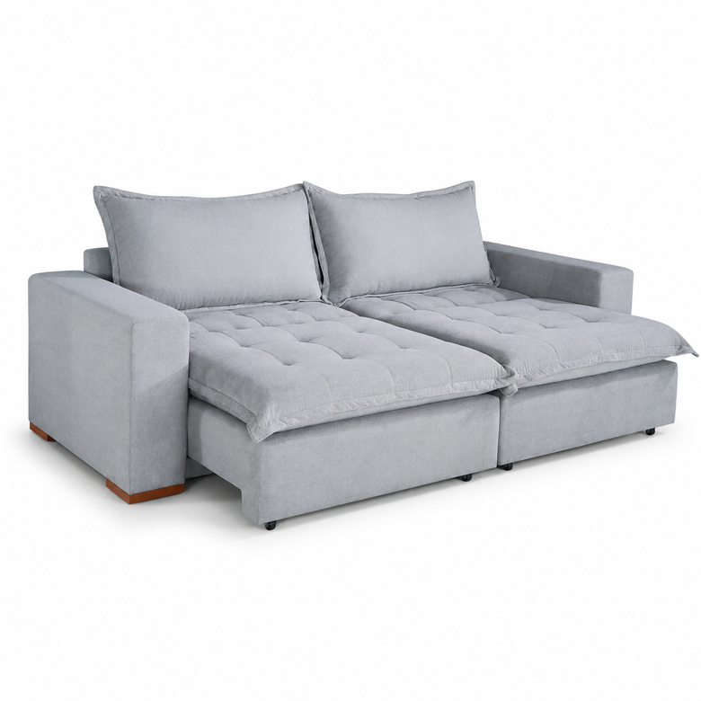 Conjunto de Sofá 3x2 Lugares Milano Design