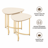 Conjunto Mesa Lateral Pétala DJ Móveis