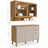 Cozinha Compacta MDF 5 Portas 2 Gavetas Colors Kits Paraná