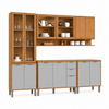 Cozinha Modulada 5 Peças 2 Gavetas 13 Portas Colors Kits Paraná