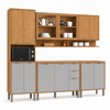Cozinha Modulada 5 Peças 2 Gavetas 13 Portas Colors Kits Paraná