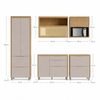 Cozinha Modulada MDF 6 Portas 6 Gavetas Marquesa Nesher