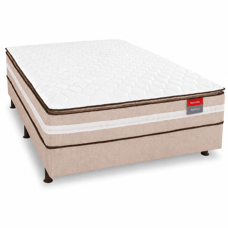 Cama Box Casal Conjugada Avance 138x188 Reconflex