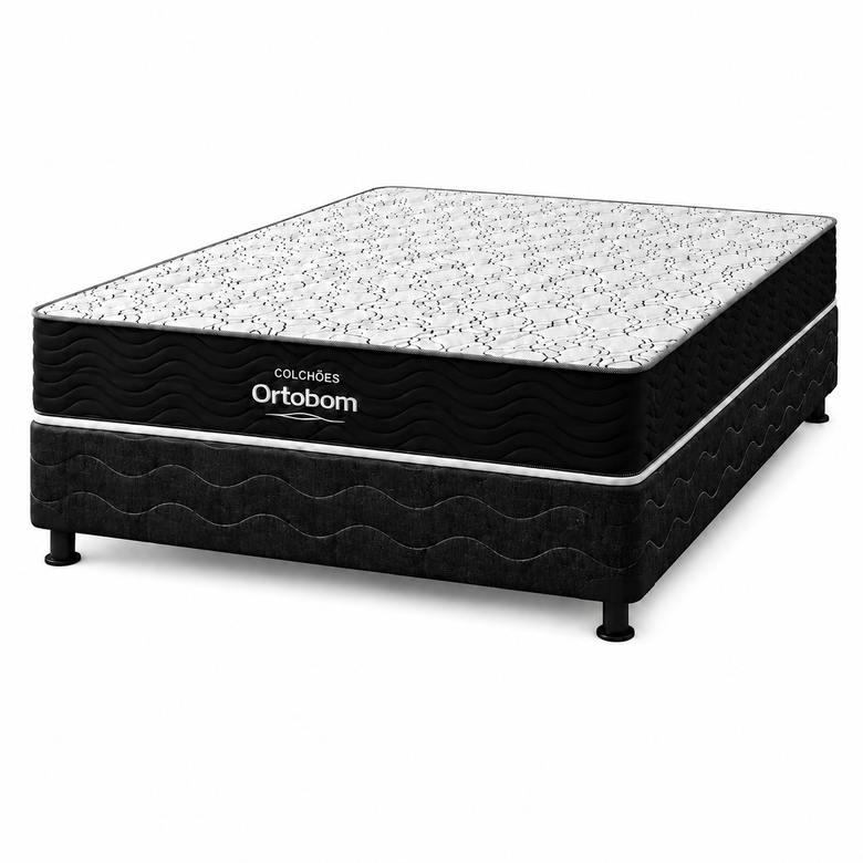 Cama Box Casal (Colchão + Base) D45 Airtech Ortobom