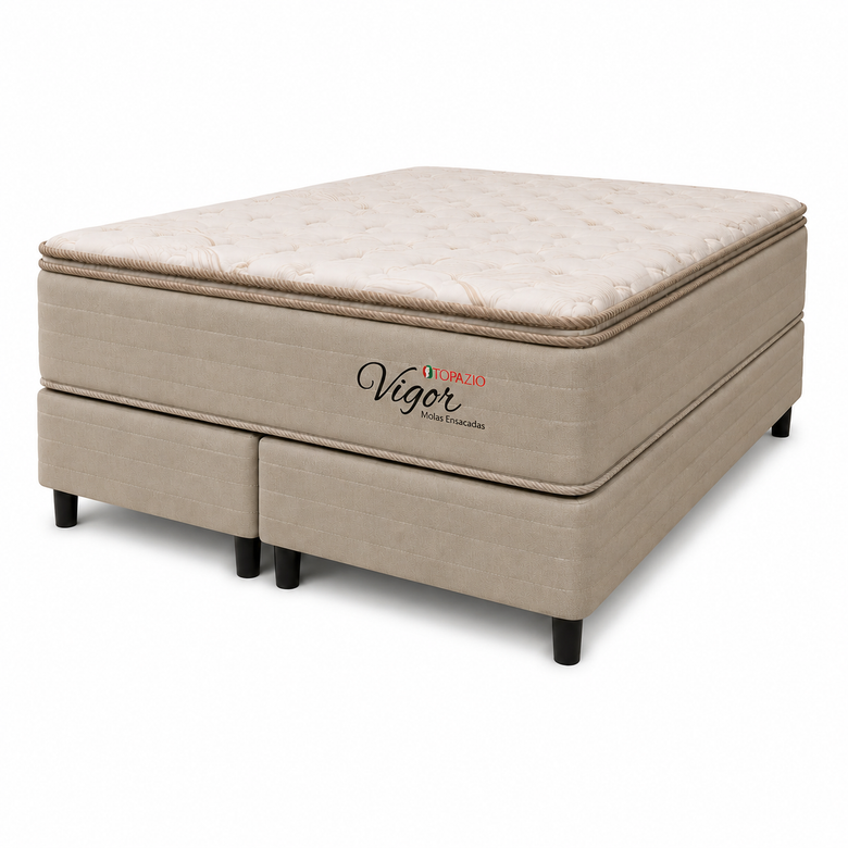 Conjunto Box Queen 158x198 Vigor Topazio