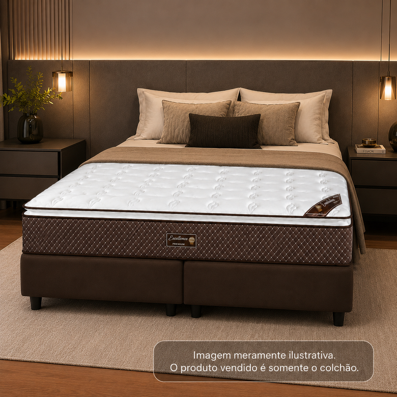Colchão de Queen Molas D28 Ensacadas 158x32cm Executive Reconflex