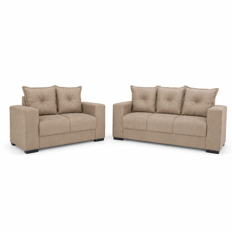 Conjunto de Sofá 3x2 Lugares Santa Catarina Bacetto