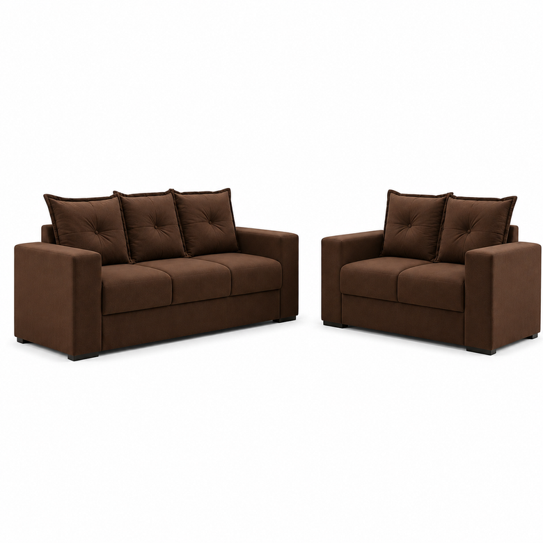 Conjunto de Sofá 3x2 Lugares Santa Catarina Bacetto