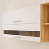 Armário Aéreo Duplo 100% MDF 2 Portas 200Cm Carménère Ronipa