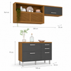 Cozinha Compacta 100% MDF 4 Portas 3 Gavetas Princesa Nesher