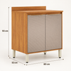 Balcão De Cozinha 100% MDF 80cm Com Tampo Plena Demóbile