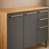 Balcão De Cozinha 100% MDF Com Tampo 120cm 3 Portas 2 Gavetas Carménère Ronipa