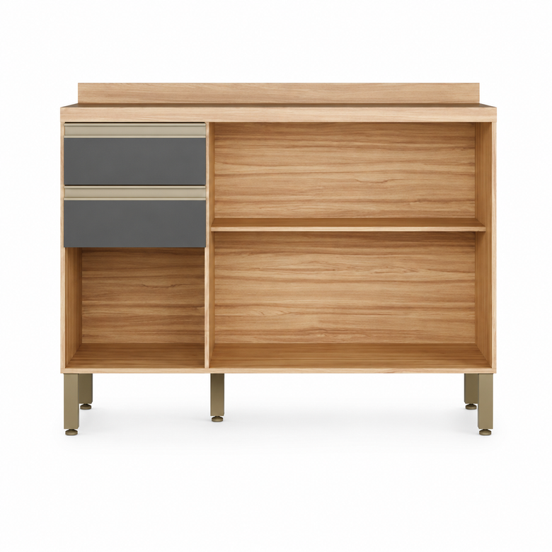 Balcão De Cozinha 100% MDF Com Tampo 120cm Chardonnay Ronipa