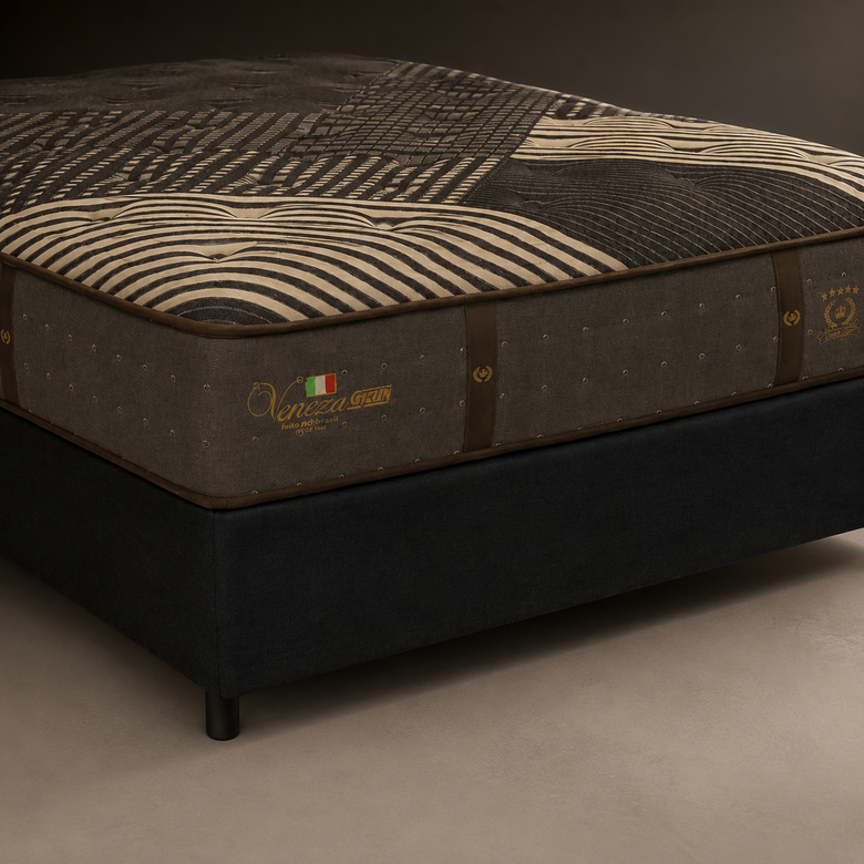 Cama Box Casal (Colchão + Base) Molas Ensacadas Veneza II Gazin