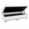 Cama Box Solteiro (Base Baú + Colchão D45) Ortobom