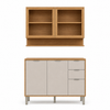 Cozinha Compacta MDF 5 Portas 2 Gavetas Colors Kits Paraná