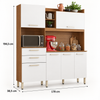 Cozinha Compacta 6 Portas 2 Gavetas Select Demóbile