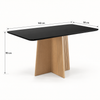 Mesa de Jantar 6 Lugares 100% MDF Isa Sonetto