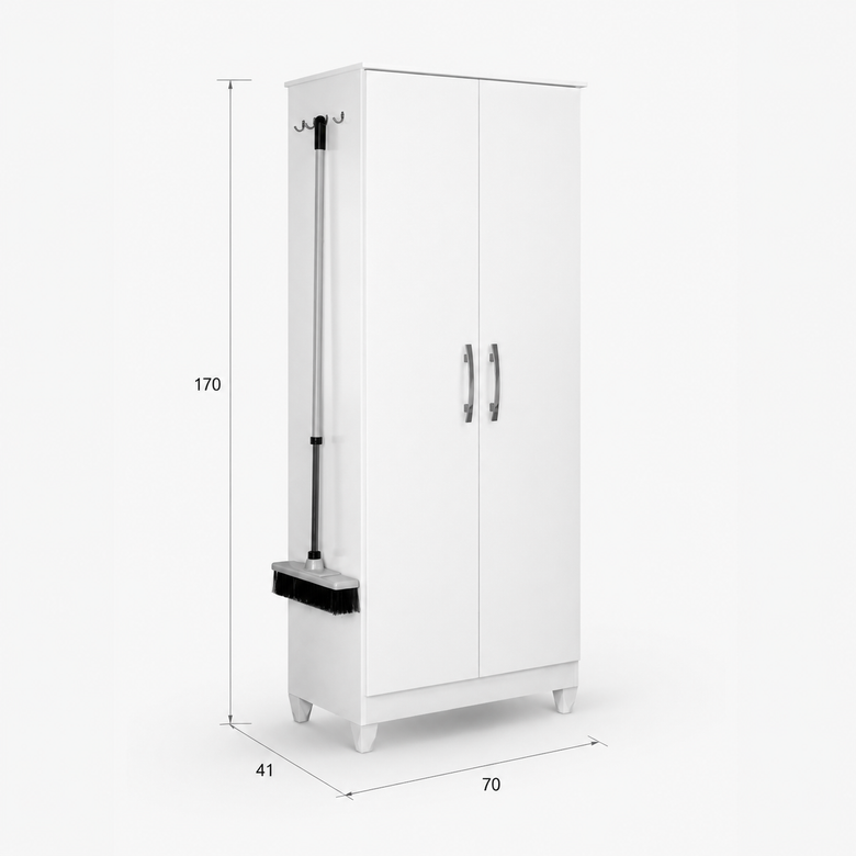 Armário Multiuso Jade 2 Portas 170x70cm Moval
