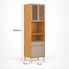 Paneleiro 100% MDF 4 Portas 1 Gaveta Plena Demóbile