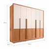 Guarda-Roupa Casal Hopper 2.7 Caemmun com 6 Portas e 6 Gavetas