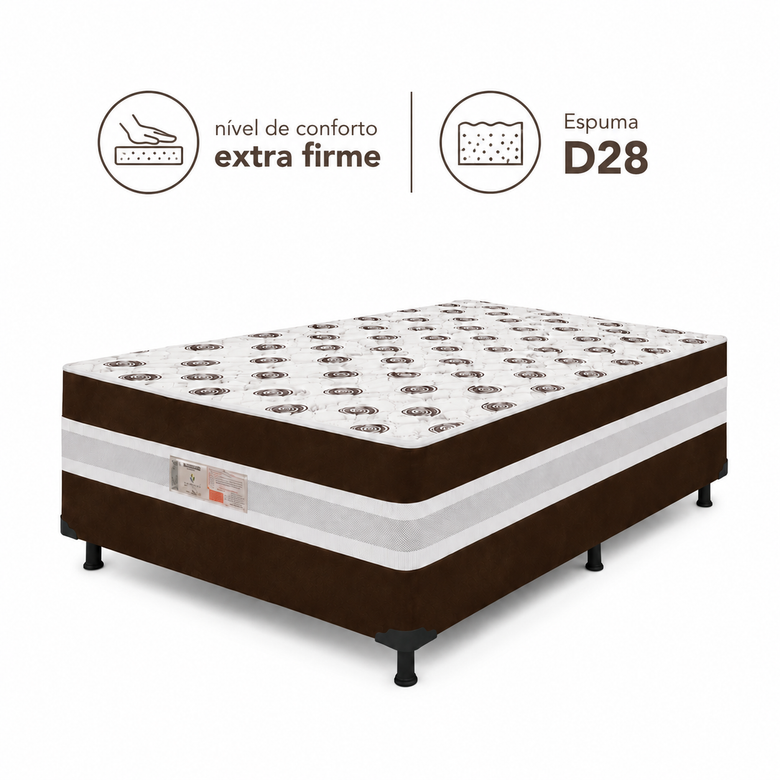 Cama Box Casal Conjugada Confort Max Bacetto
