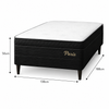 Cama Box Casal (Base + Colchão) Molas Ensacadas Paris Topazio