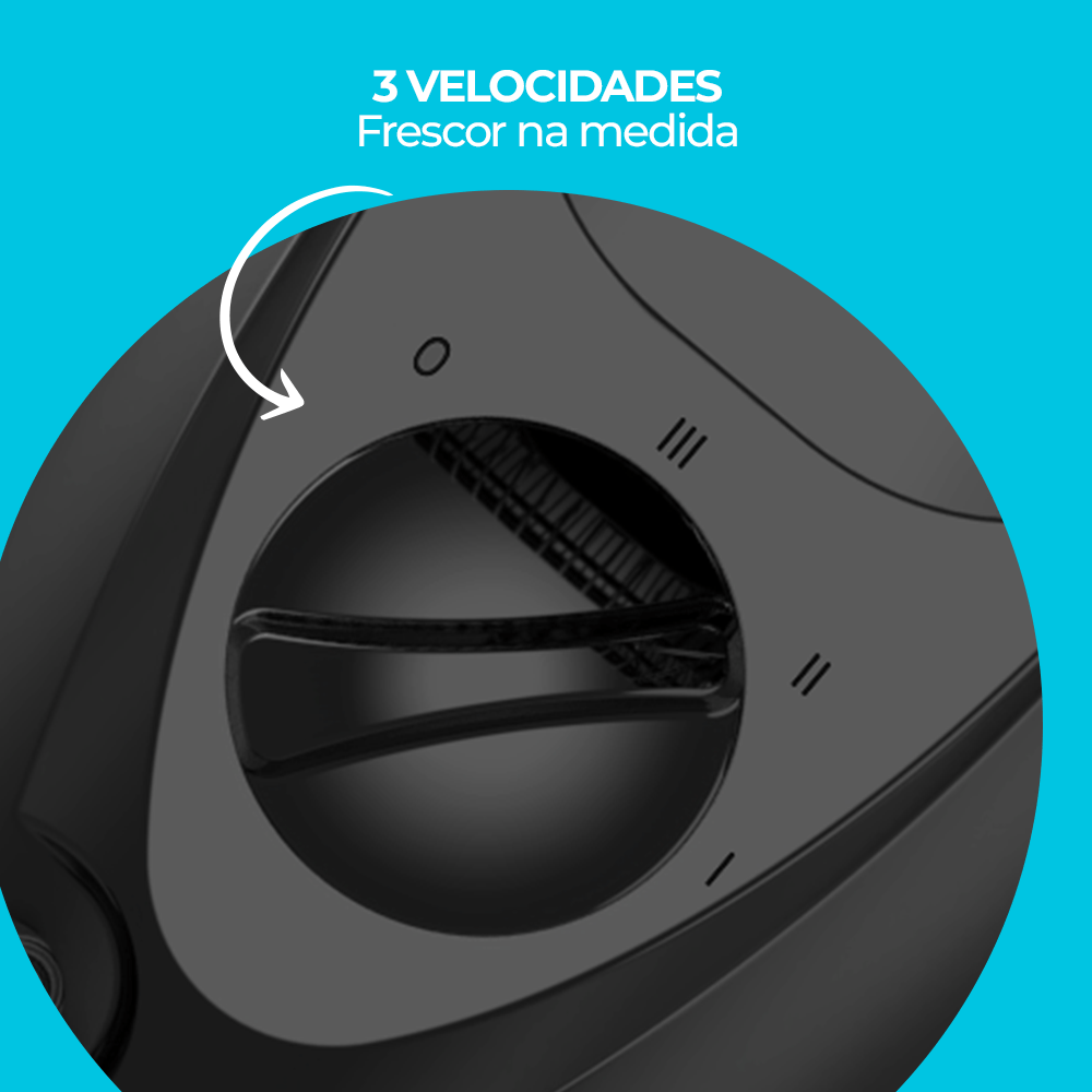 Ventilador de Mesa Cadence 140W 6 pás 40cm Turbo VTR 410