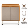 Balcão De Cozinha 100% MDF 80cm Com Tampo Plena Demóbile