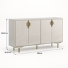 Buffet Aparador 100% MDF 4 Portas Marsala Lukaliam