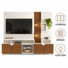 Home Para Tv Até 55" Ripada 3D Cross Lukaliam