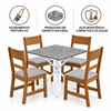 Conjunto De Mesa De Jantar Ciplafe Com 4 Cadeiras Indekes