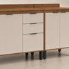 Cozinha Modulada 5 Peças 13 Portas 2 Gavetas Firenze Demóbile