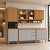 Cozinha Modulada 5 Peças 2 Gavetas 13 Portas Colors Kits Paraná