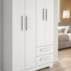 Guarda-Roupa Solteiro 4 Portas 2 Gavetas Nt6010 Notável Móveis